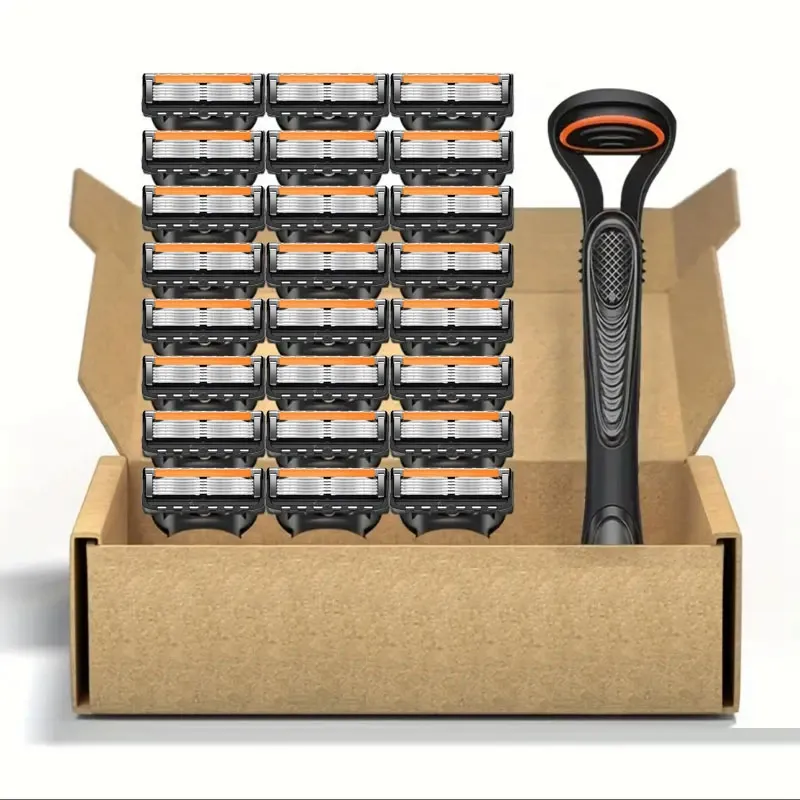 Manual Razor Universal Five-Blade Shaver with Rotating Head