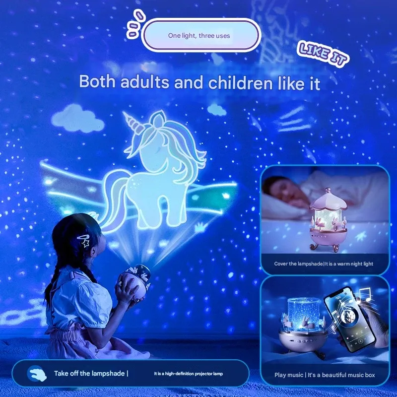 Starlight Music Box | Galaxy Light That Sings | TOP1 Gift for Girls & Kids