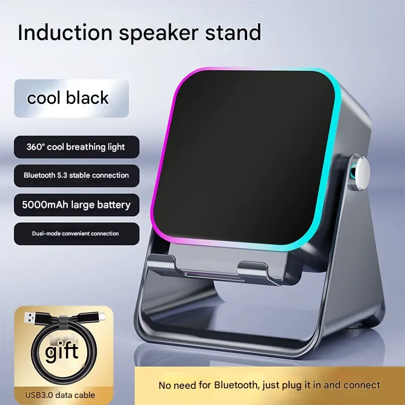2025 New Wireless Induction Speaker - Tech Bedroom Gaming Rechargeable