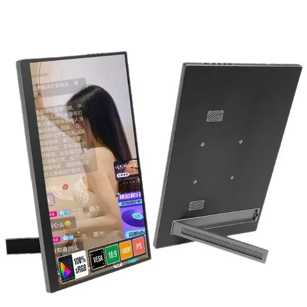 15.6 Portable Monitor  Compatible with Android iOS Smartphones  PCs  Laptops & Gaming Devices Wireless Screen Mirroring | PC Split-Screen Support