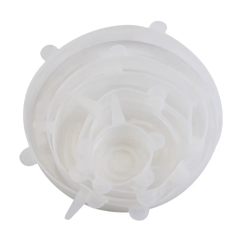 Reusable & Washable Silicone Food Covers - Food-Grade Seal Lids to Replace Plastic Wrap