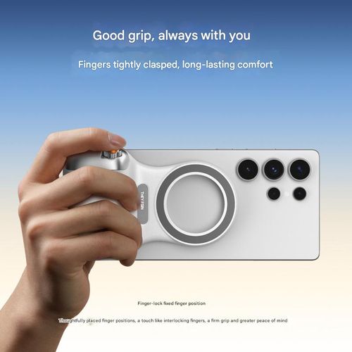Magnetic camera handle for mobile phone, wireless Bluetooth camera, beauty and anti-shake