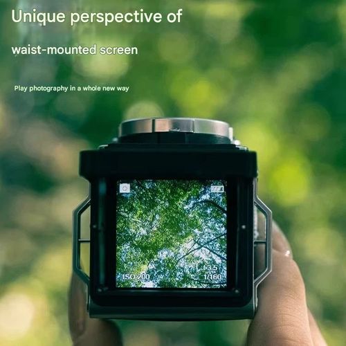 Initial Light - Retro TLR Digital Camera with CCD Sensor | Compact HD Companion for Travel