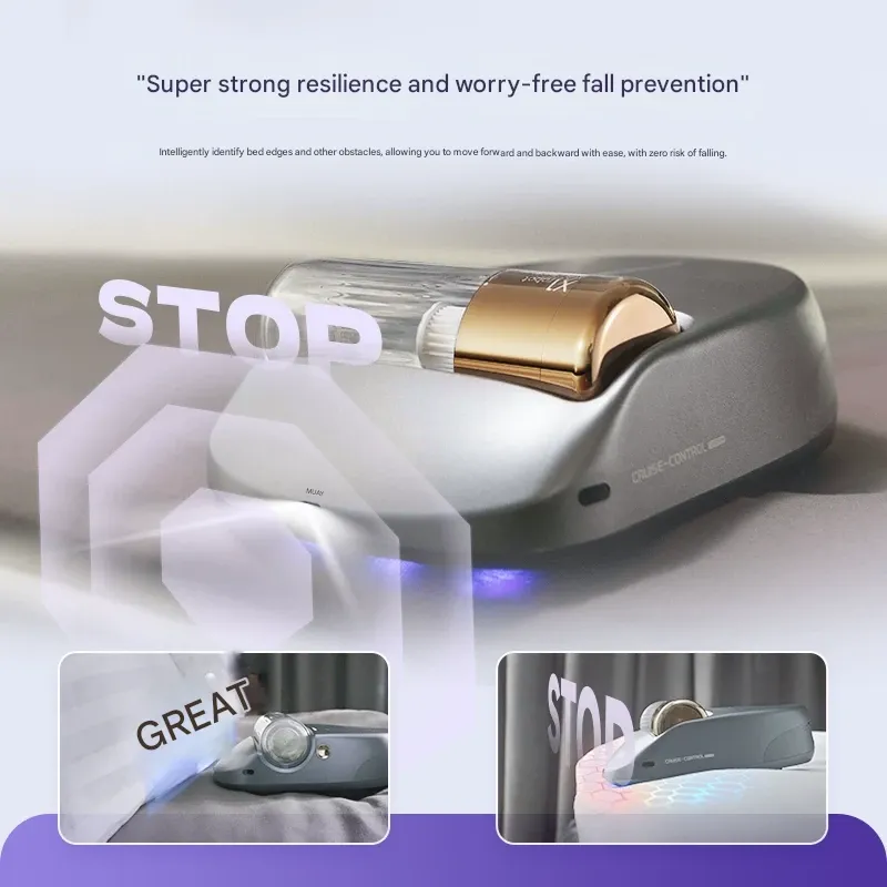 UV Bed Vacuum & Dust Mite Eliminator｜Cordless Handheld Auto Cleaner｜Eliminates 99.9% Mites & Pet Hair｜UVC Sterilization｜60min Long Battery Life