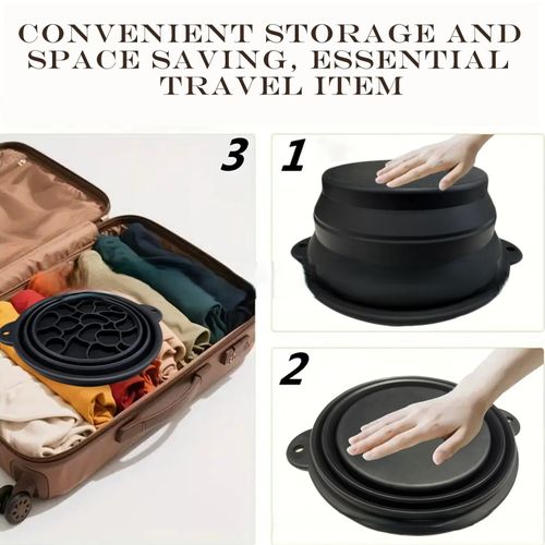 New Foldable Facial Basin for Cold Compress Therapy - Household Ice Bath Wash Bowl for Face Care