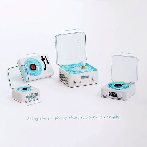 Tinghai Wireless Retro Bluetooth Speaker   White Noise Machine with Bedroom Clock