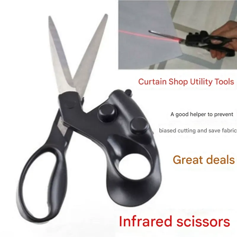Multi-Function Laser-Guided Scissors - for Tailoring, Crafting, and General Tool Use