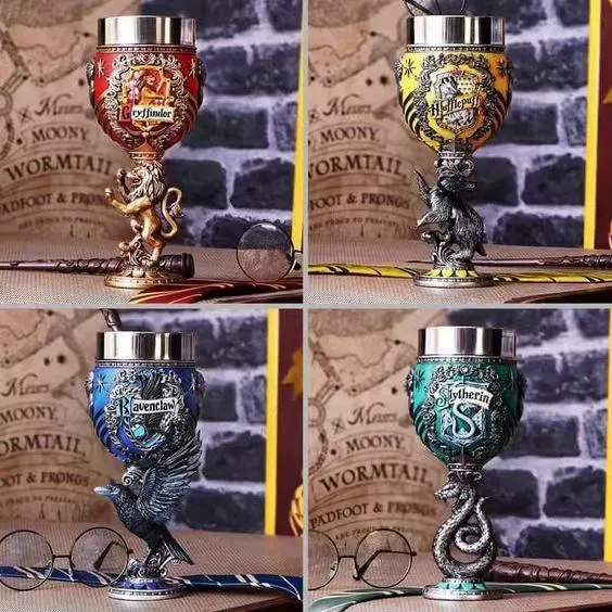 Harry Potter 2nd Generation Goblet - Stainless Steel Collectible Cup (Four Hogwarts Houses Edition)