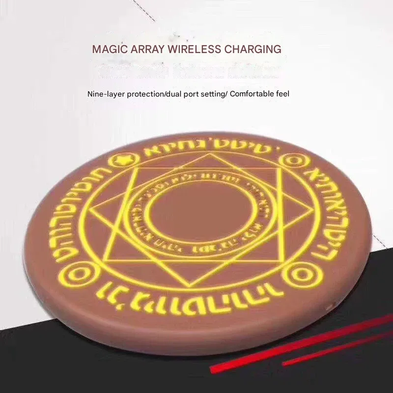 Magic Circle Wireless Charger – 10W Fast Charging with Sound Effects  Bring the Magic Home