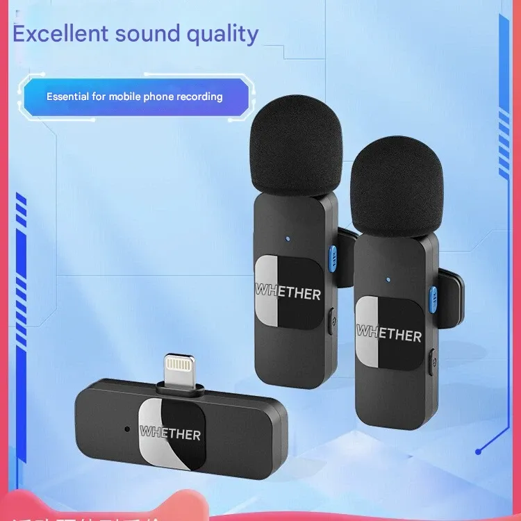 BOYA BY-V20 Dual-Channel Clip-on Wireless Lavalier Microphone System - 2-Person Recording for Smartphones & Cameras