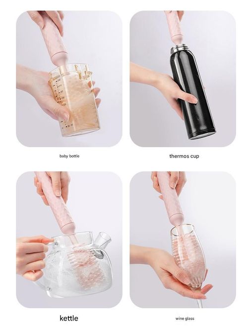 Huabei Electric Cleaning Brush: Silicone Scrubber for Washing Baby Bottles, Nipple Brushes, and Cup Cleaning