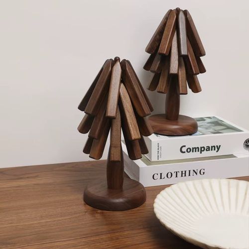 Creative Christmas Trivet Set – Tree-Shaped Coasters & Placemats
