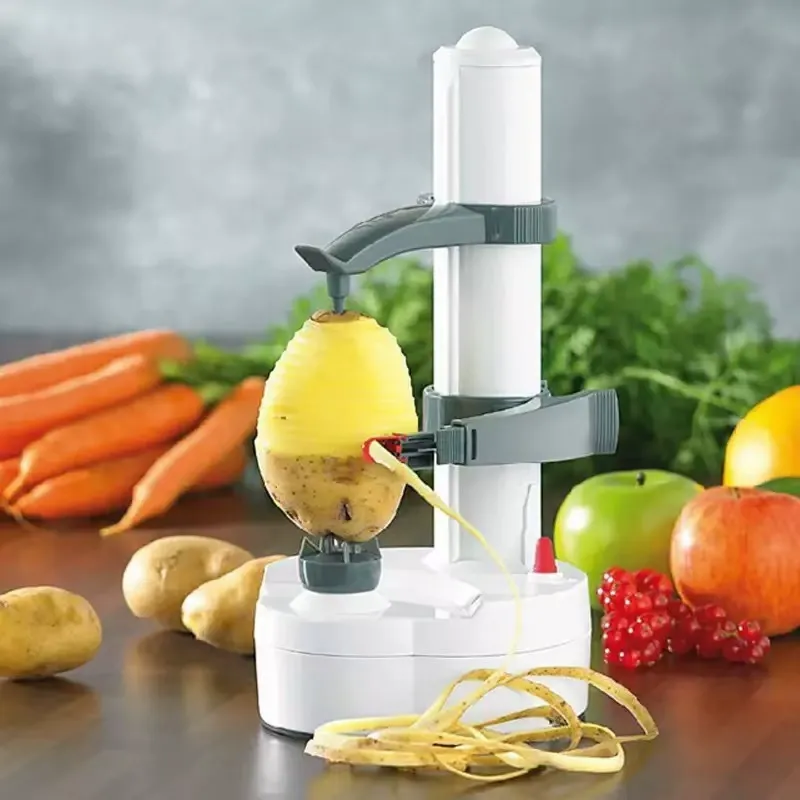 Electric Peeler - Automatic Fruit and Vegetable Peeler for Apples, Potatoes & More | Multifunctional Kitchen Peeling Tool