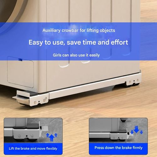 Universal Appliance Riser One Base Fits All  Washer Fridge Dryer! 300kg Load Capacity ⚡ Moisture Proof   Anti Vibration Tech