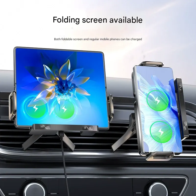 2025 HOTTEST Magnetic Wireless Car Charger Mount | Fits Foldable & Regular Phones | 15W Ultra-Fast Charging