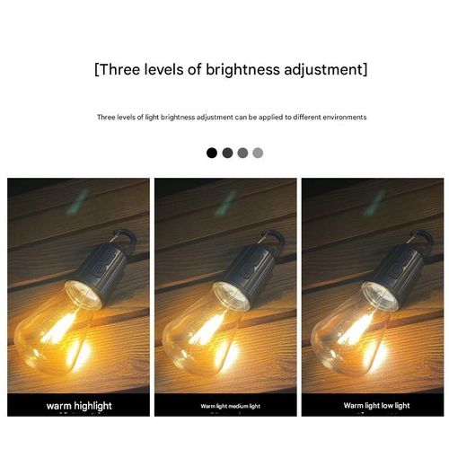 Popular solar camping light multifunctional portable tent light outdoor bulb