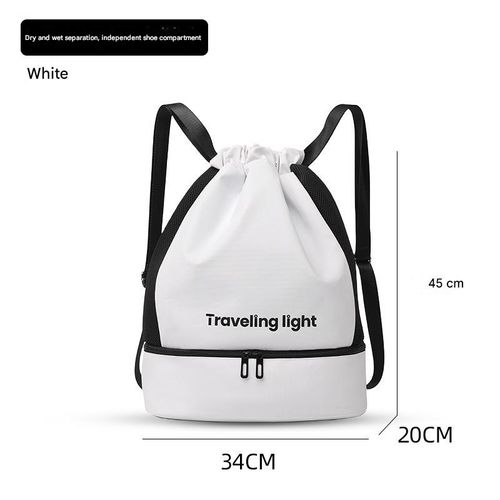 Advanced dry and wet separation fitness bag swimming bag drawstring shoulder yoga bag beach waterproof storage
