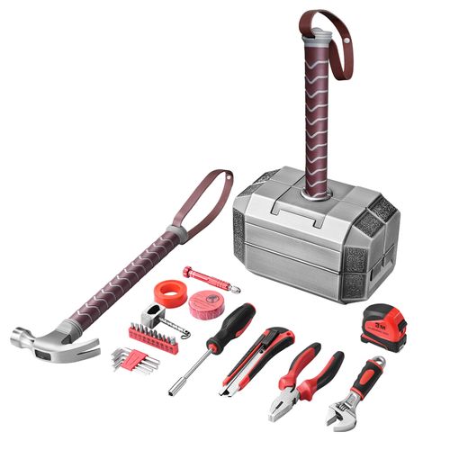 Thor's Hammer Tool Kit - Home Hardware Tool Set, Manual Repair Tools & Gift Collection