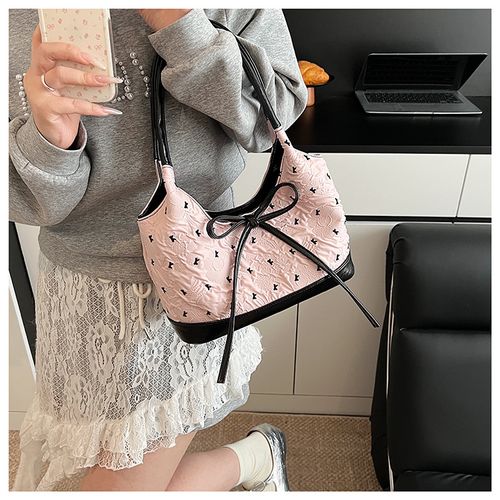 Balletcore Aesthetic Bow Bag – 2025 New Trendy & Versatile Shoulder Underarm Purse  Fashionable Handheld Tote for Work & Commute