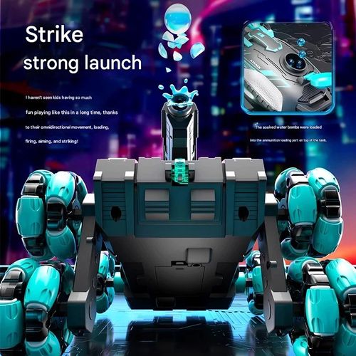 Six-Wheel Stunt Water Balloon Tank  Gesture-Controlled Transforming Off-Road RC Car  Boys' Toys for Kids