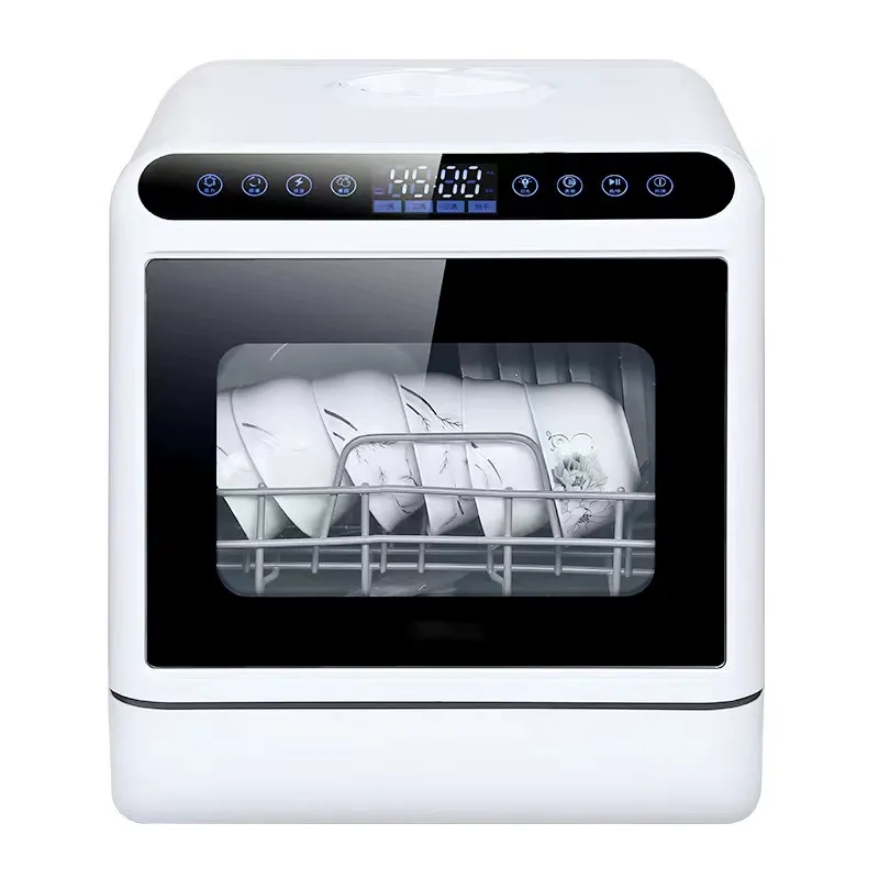 New Household Countertop Dishwasher  No Installation Required | Full-Automatic Smart Wash with Sterilization & Drying | Professional Fruit Vegetable Pesticide Removal