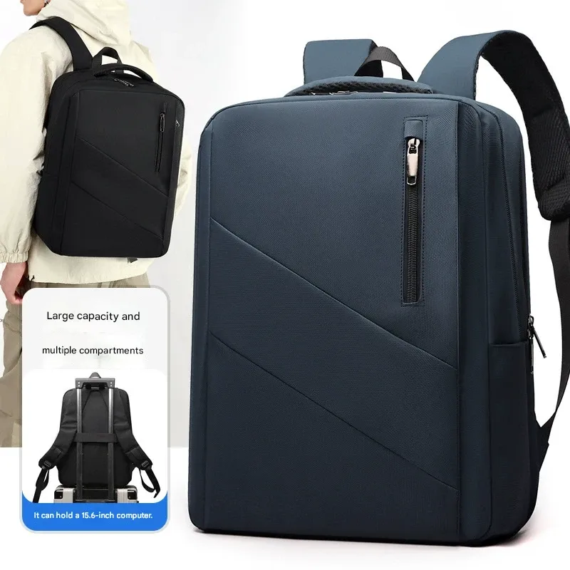 New Men's Business Commuter Backpack - Premium Large Capacity Multi-Compartment Bag, Minimalist Laptop Backpack