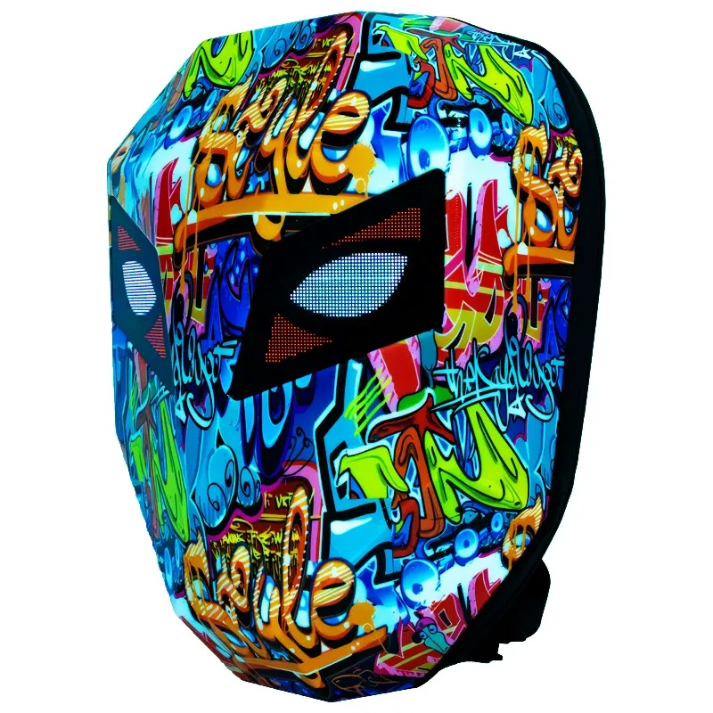 Urban Biker Backpack  LED Light-Up Backpack  Waterproof Travel Pack with Bluetooth