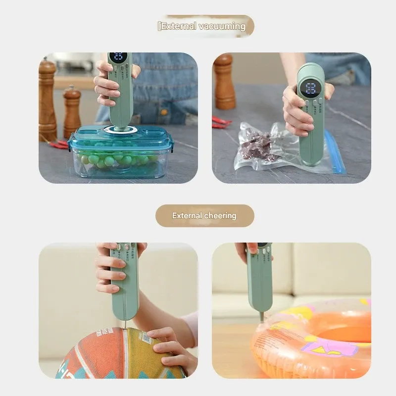 Mini Wireless Automatic Vacuum Sealer – Portable Compact Food Packaging Machine for Home Use  Freshness Preserver