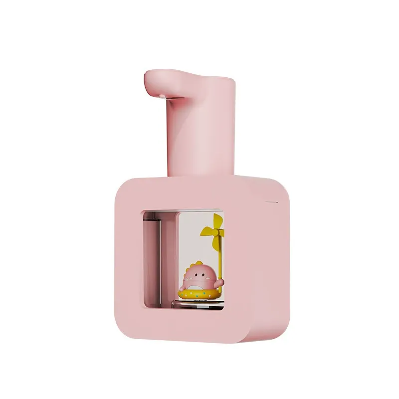 Wall-mounted automatic foam soap dispenser with smart sensor, electric children's liquid soap dispenser for home use.