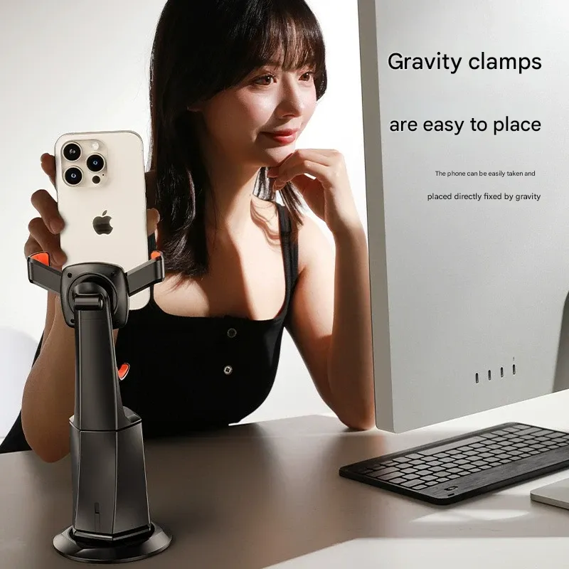 AI Face-Tracking Gimbal  Smartphone Stabilizer for Video Shooting  Short Video Recording Equipment  Live Streaming Phone Stand for Desktop