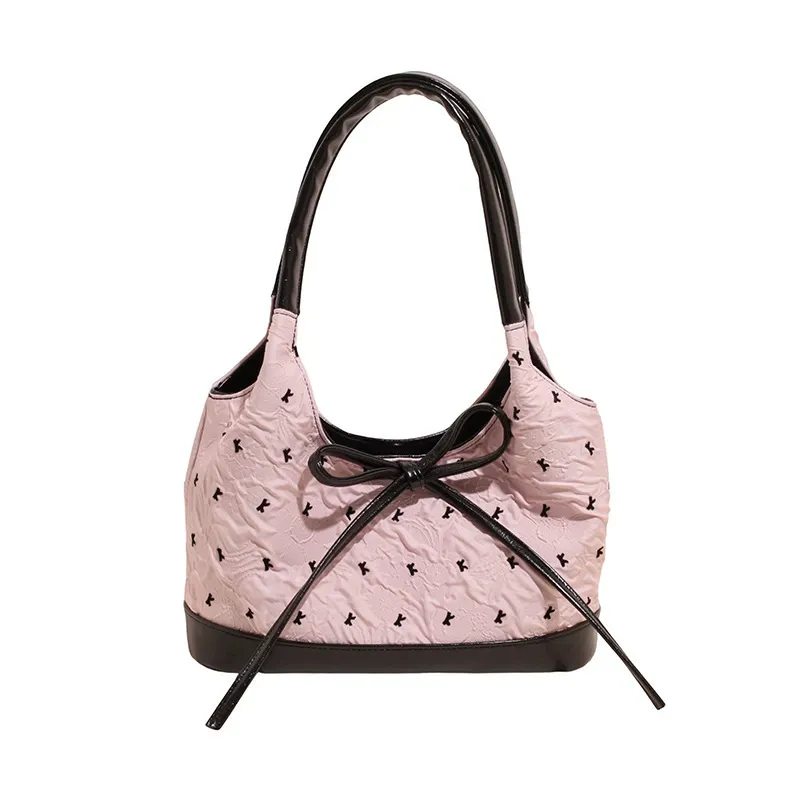 Balletcore Aesthetic Bow Bag – 2025 New Trendy & Versatile Shoulder Underarm Purse  Fashionable Handheld Tote for Work & Commute