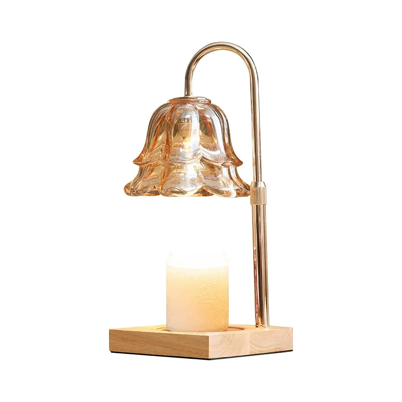 Candle Warmer Lamp, Lily of the Valley Flower Lamp, Height Adjustable with Timer, 2 Bulbs Included, Flameless Fragrance Lamp for Home Bedroom Decor, Ideal Gift for Mom Birthday Mother's Day