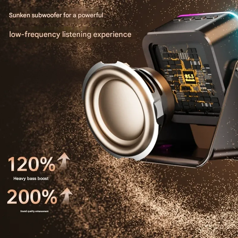2025 New Wireless Induction Speaker - Tech Bedroom Gaming Rechargeable