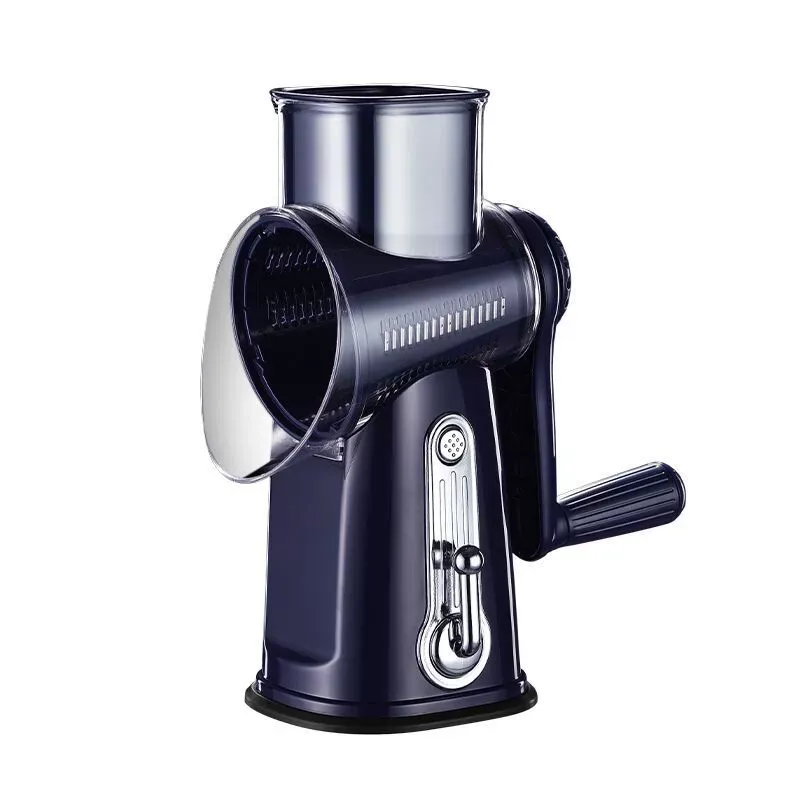 Kitchen Multi-function Rotary Vegetable Cutter - Hand Cranked Vegetable Slicer, Grater and Shredder for Home Use