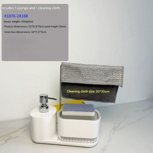 Countertop Hand Soap Sanitizer Dispenser  Kitchen Detergent Dispenser Bottle with Pump for Dishwashing Liquid Soap