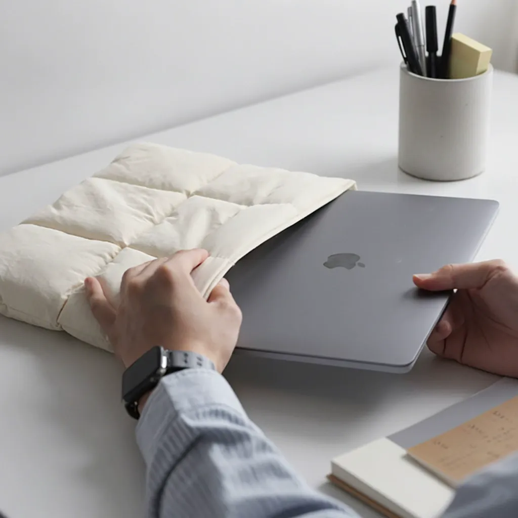 15-inch Magnetic Laptop Sleeve  Compatible with M4 Air Apple MacBook Case  MacBook Pillow Laptop Sleeve