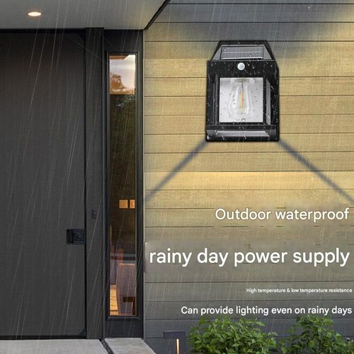 Solar tungsten lamp outdoor garden wall lamp human body induction road lamp home solar lighting outdoor lamp