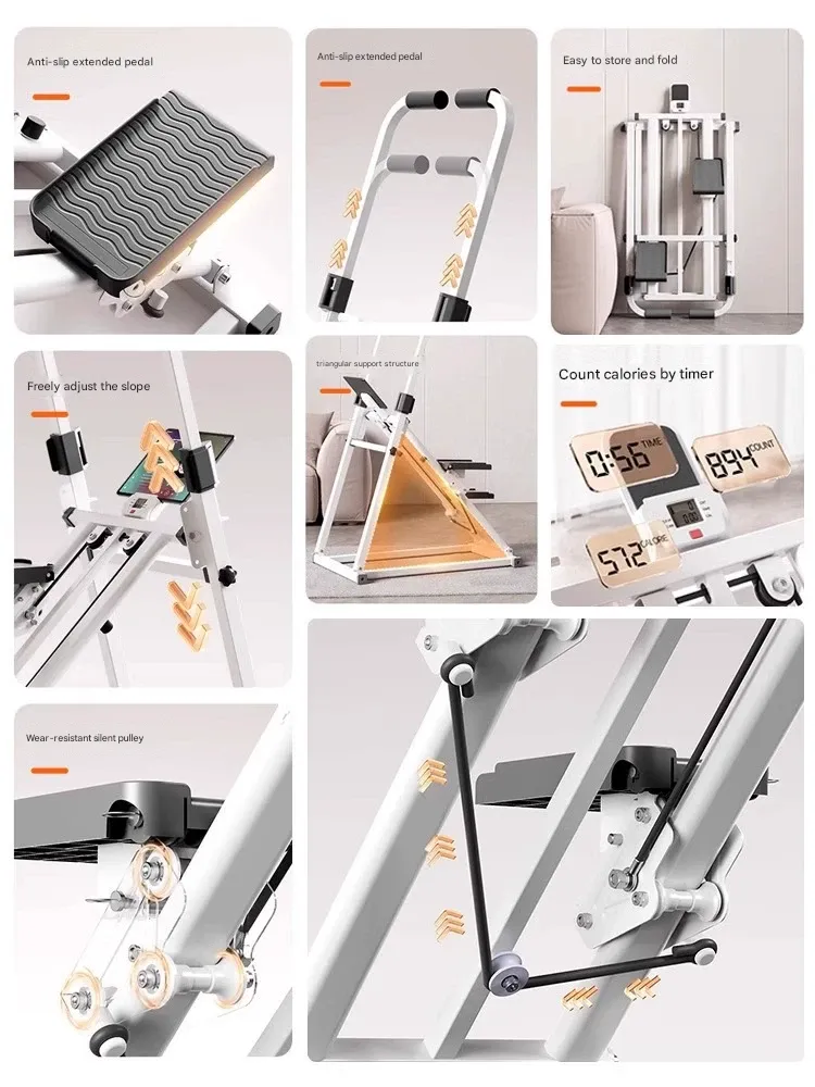 Say Goodbye to the Gym! Foldable Climbing Machine for Home – Silent Design, No Noise Disturbance, Saves Space, Lose 8 lbs in a Month
