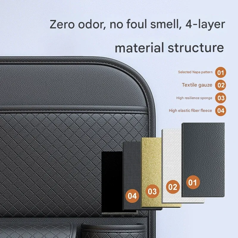 Car Seat Back Organizer Bag  In-Car Seat Back Storage Pouch  Multi-functional Kick-proof Storage Bag