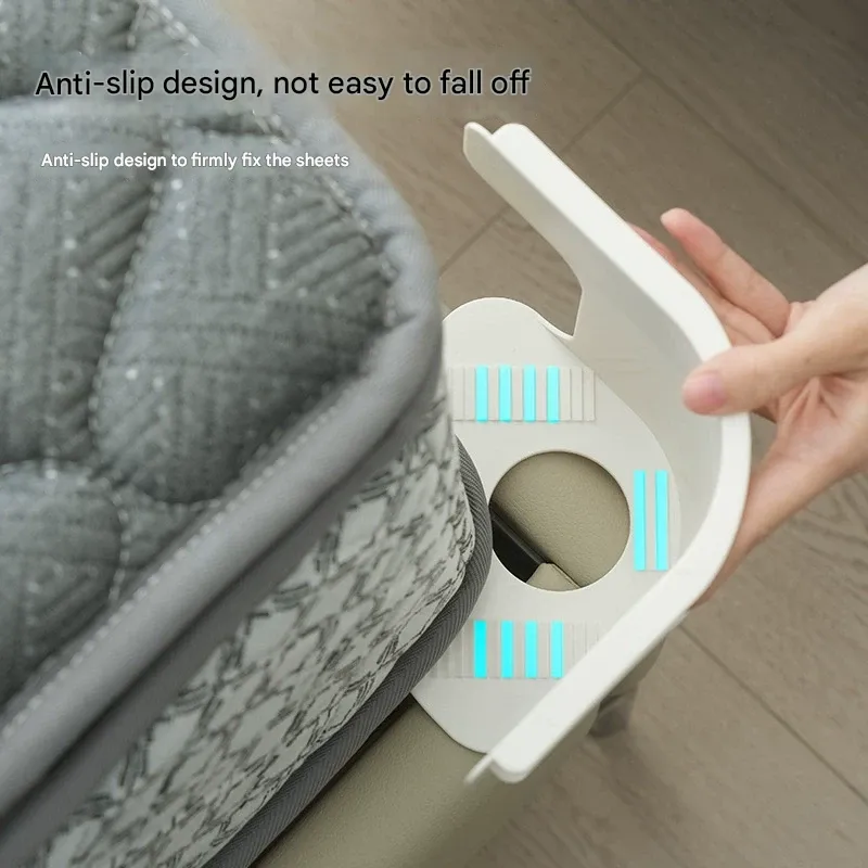 Invisible Bed Sheet Fastener | Non-Slip Sheet Grippers | Anti-Shift Safety Clips for Mattress