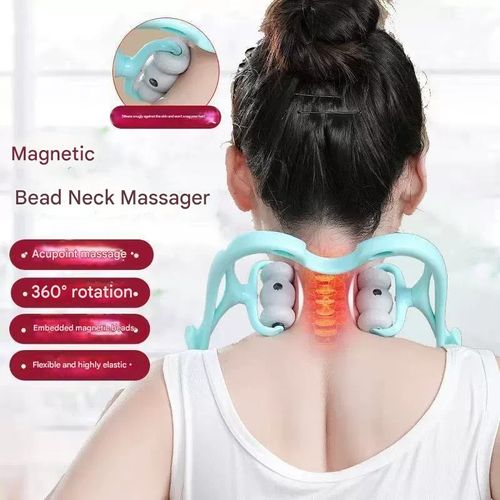Versatile Handheld Massage Roller for Neck, Back & Body - Relief at Your Fingertips