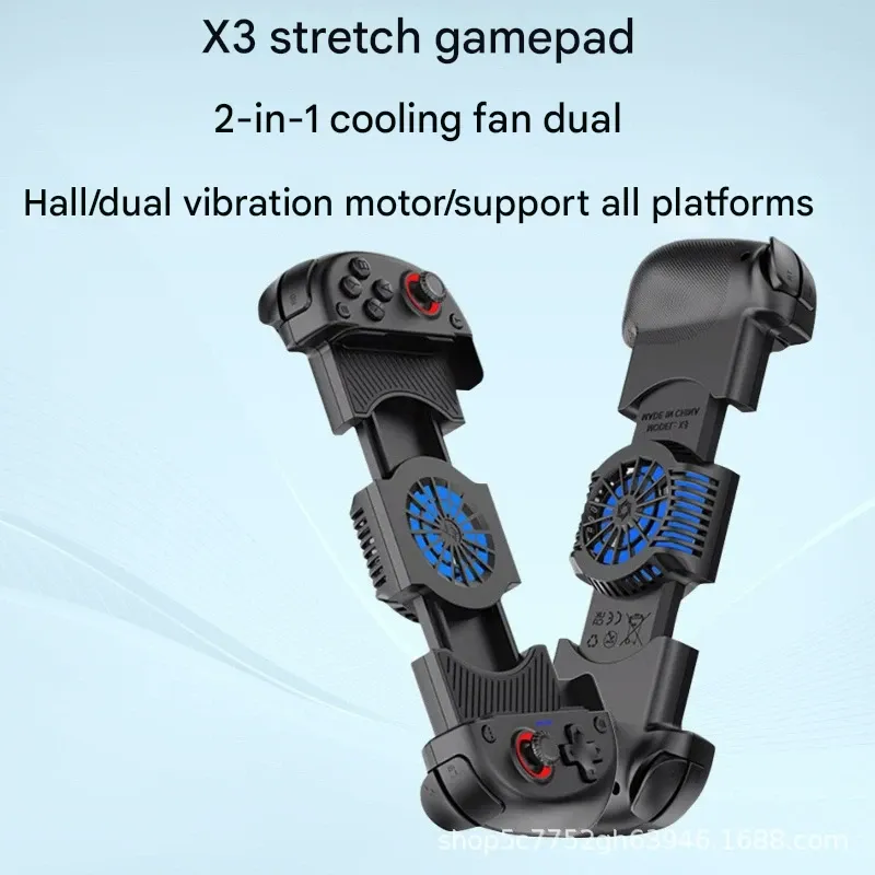 Newest X3 Telescopic Game Controller  Dual Hall Effect Sensors + Intelligent Cooling + Bluetooth 5.3 Wireless  Compatible with Android iOS Switch