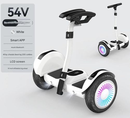 Self-Balancing Electric Scooter with Handrail & Foot Control – Smart Two-Wheel Gyro Scooter for Kids & Adults
