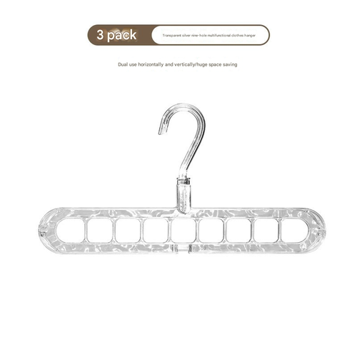 Glacier Texture 9-Hole Foldable Magic Rotating Clothes Hanger - Viral Home Storage Organizer