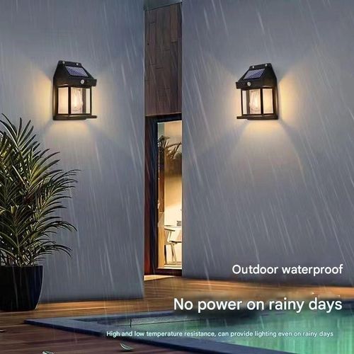 Solar tungsten lamp outdoor garden wall lamp human body induction road lamp home solar lighting outdoor lamp