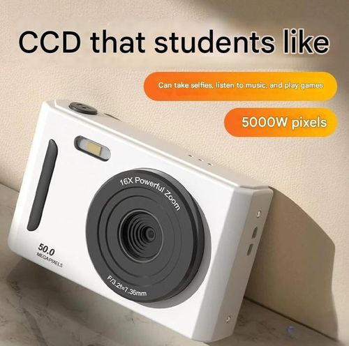 Student Camera - Digital CCD Filter Camera with HD Dual (Front & Rear) Retro Cameras for Photos and Videos