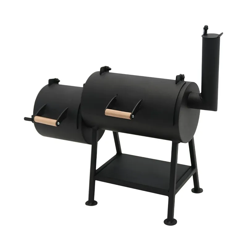 Mini Smoker Grill - Portable Pellet Grill with Dual Chambers for Outdoor BBQ