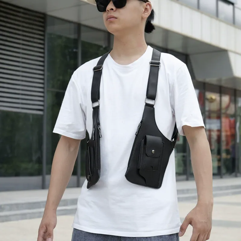 Retro Harness Vest Bag | Outdoor Phone Pouch | A Must-Have for Men & Women