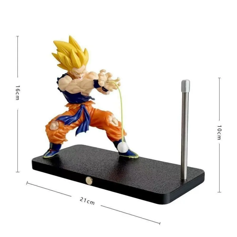 Dragon Ball Magnetic Night Light - Goku Super Saiyan LED Atmosphere Lamp, Creative Decor for Bedroom, Gift for Boys & Girls