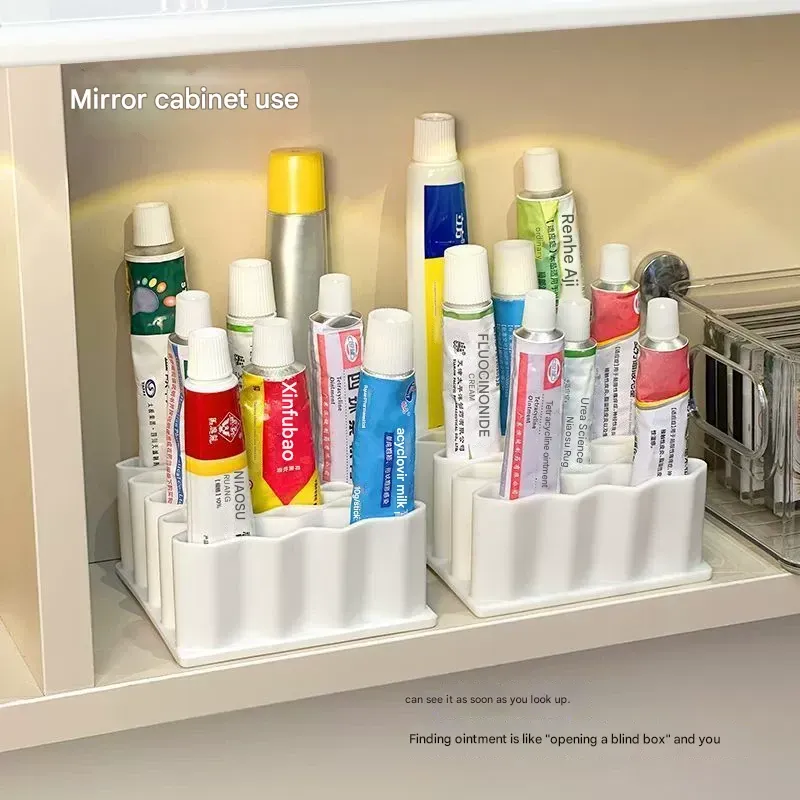 Desktop Storage Box for Tubes & Mini Cosmetics  Home Use Ointment & Cream Classification Case